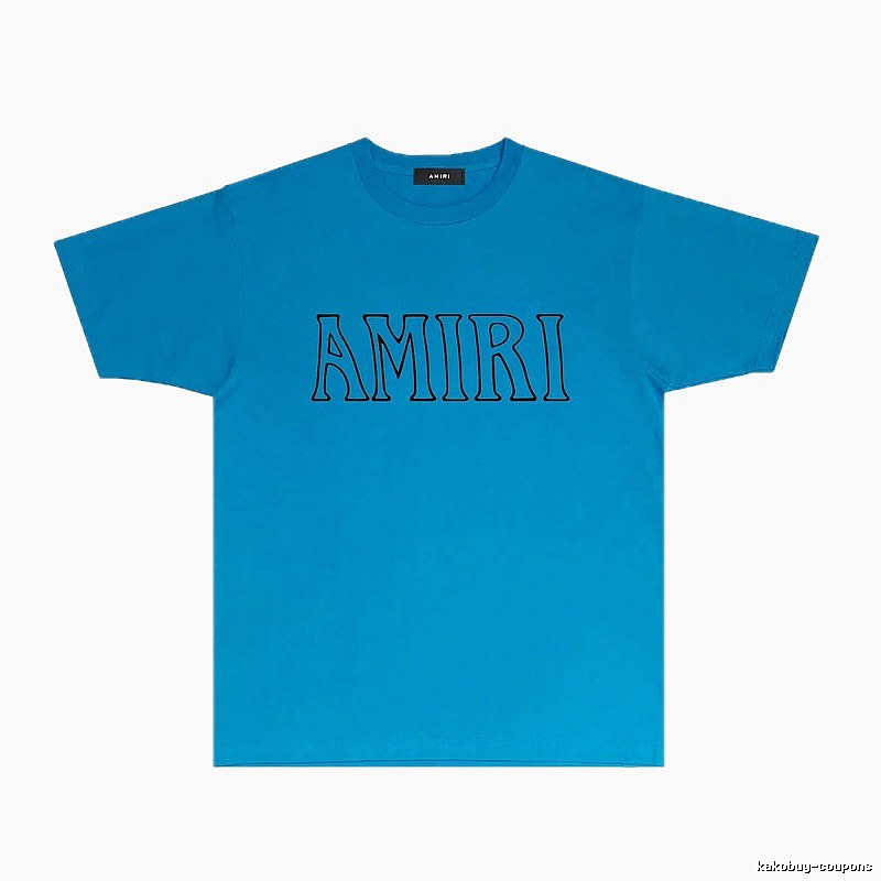 AMIRI minimalist blue T-shirt