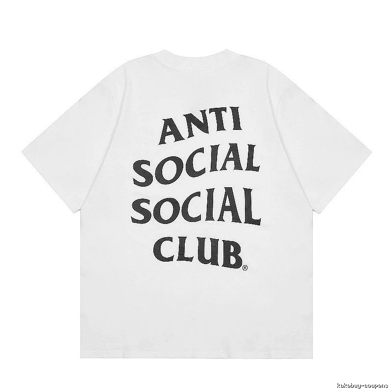 Anti Social Social Club Casual Logo T-shirt Black Orange Anti for Streetwear Looks