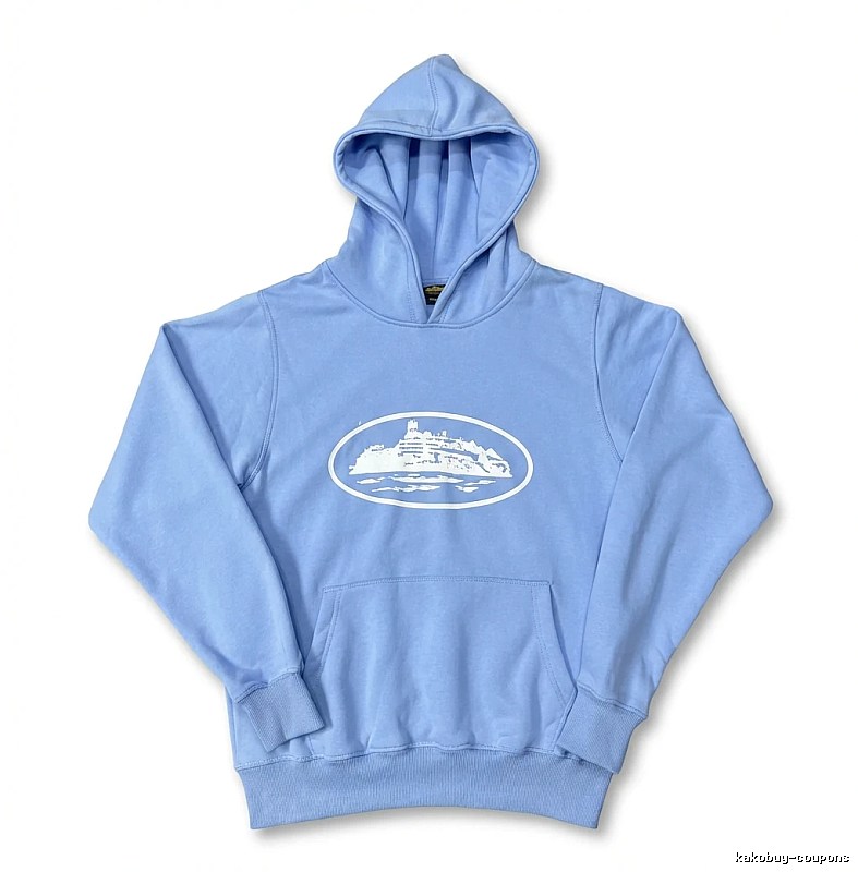 Corteiz Nautical Style Light Blue Hoodie