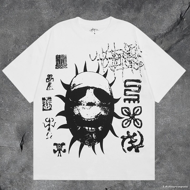 Denim Tears White Graphic T-Shirt Logo Detail