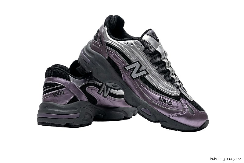 New Balance 1000 retro style purple-gray shoes