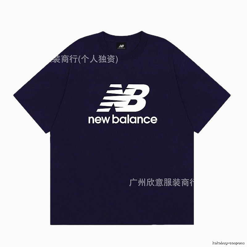 New Balance Printed Casual Navy Short-sleeve T-shirt