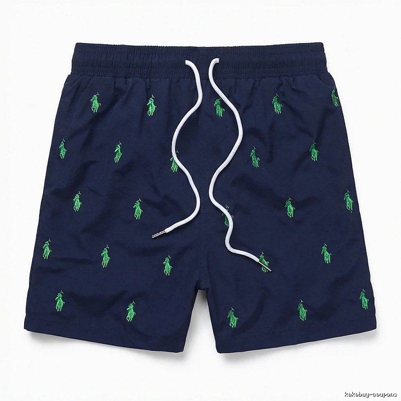 Ralph Lauren retro-style dark blue shorts