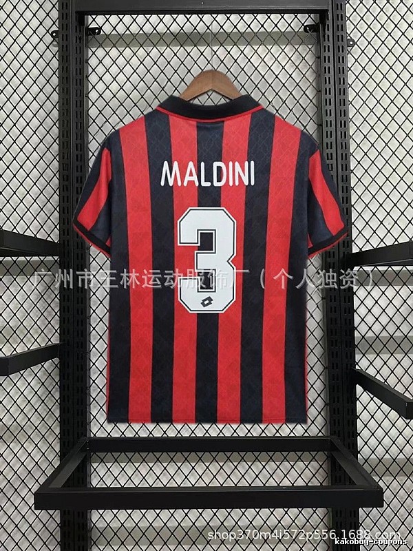 AC Milan Travel Kaka #22 soccer jersey Black Red Striped with Soft Visual Tone