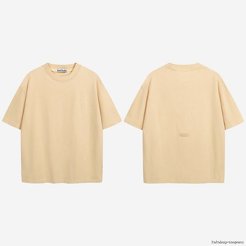 Acne Studios 2090-80 Yellow Style Ac908040 Stockholm Logo T-Shirt Match Day