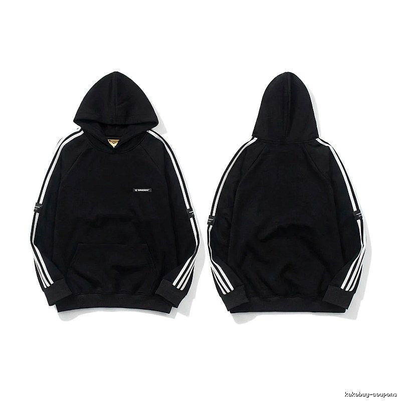 Adidas classic three - stripe black sweatshirt