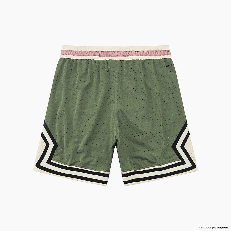 AJ retro-style green shorts