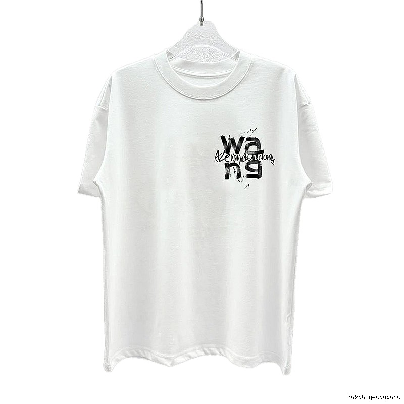 Alexander Wang Graffiti Street Style White T-Shirt