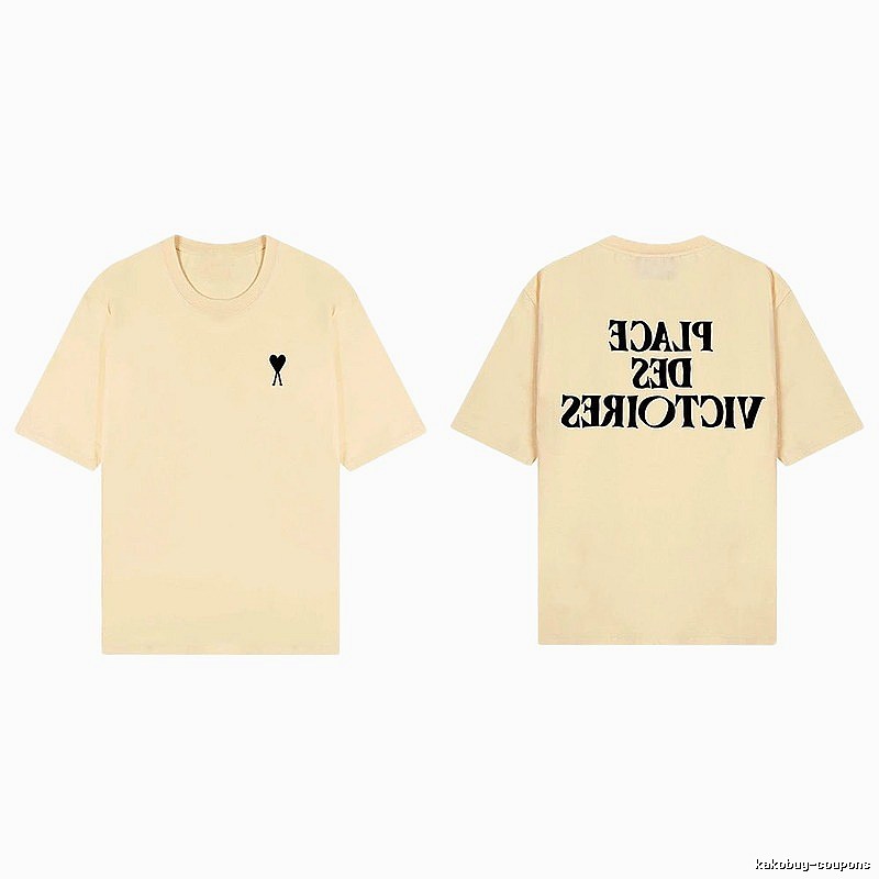AMI Love Print Short-sleeve Shirt