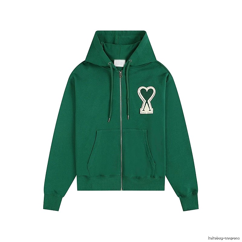 AMI Love Series Green Hoodie
