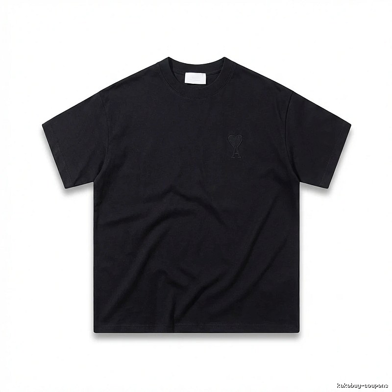 AMI Love Simple Style Black T-shirt