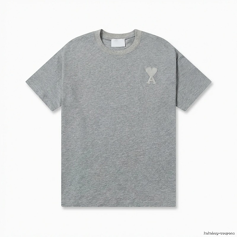 AMI Love Simple Style Gray T-shirt