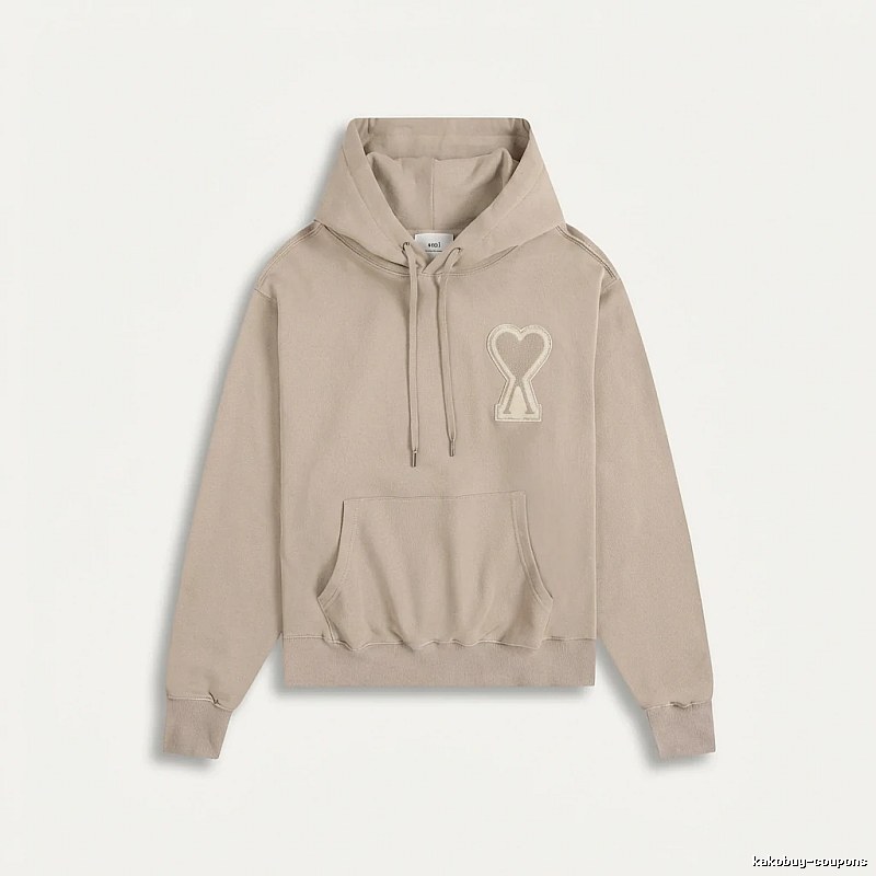 AMI Love Trend Brand Beige Sweatshirt