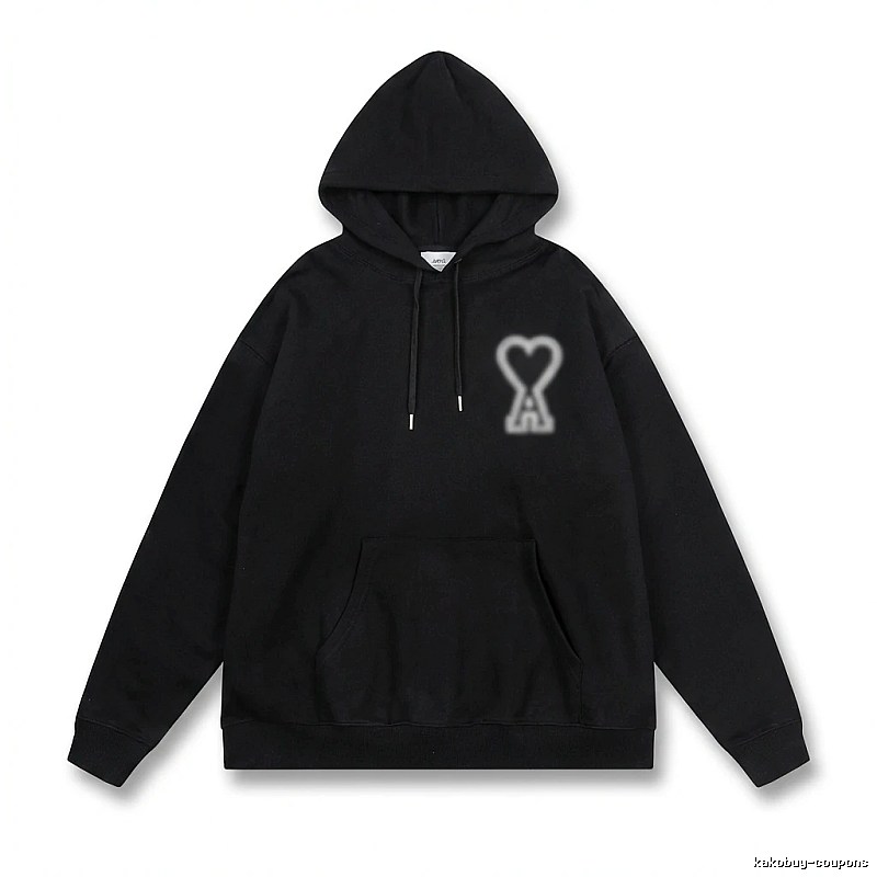 AMI Love Trendy Black Hoodie