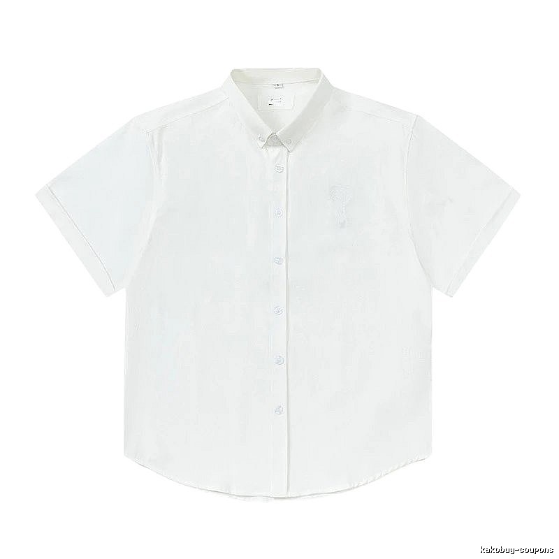 AMI Minimalist Style White Shirt