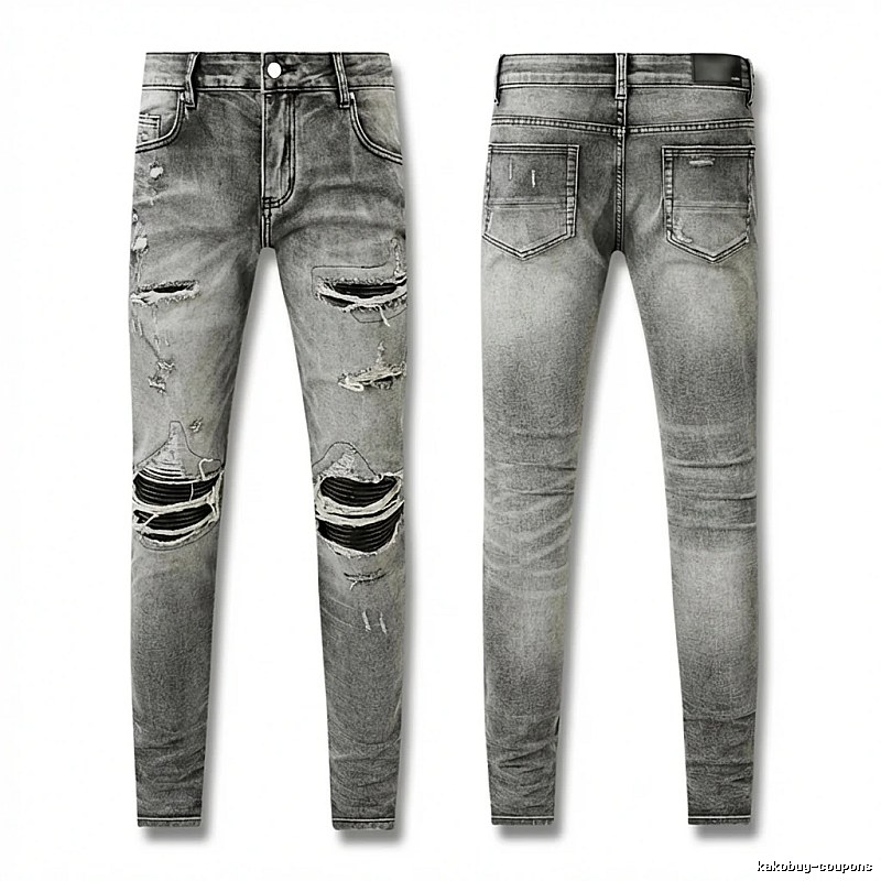 AMI Ripped Trendy Brand Jeans