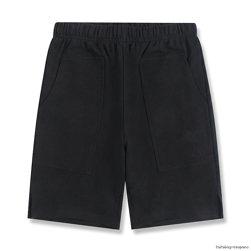 AMI Workwear Style Black Shorts