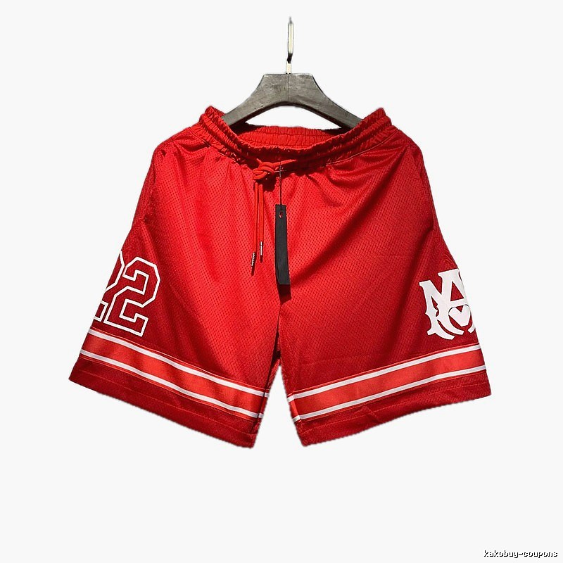 AMIRI American basketball style red sports shorts