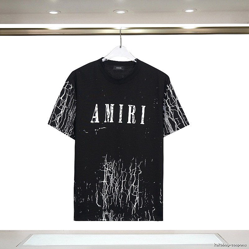 Amiri Classic Graphic T-shirt White Blue Amiri with Travel-Friendly Style