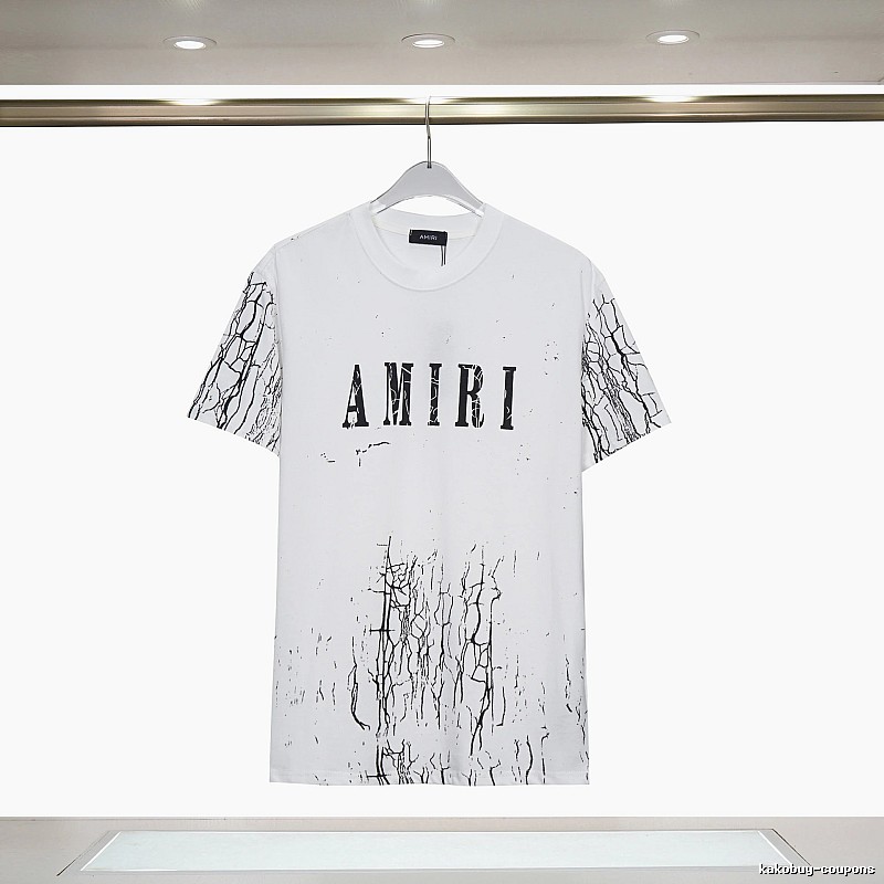 Amiri Easy Match Graphic T-shirt White Blue Amiri for Everyday Use