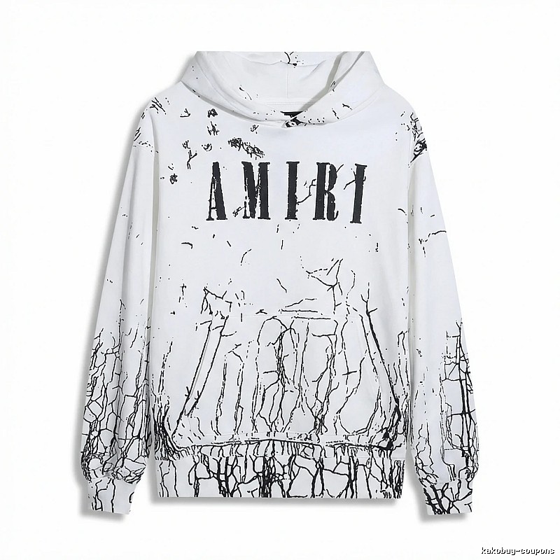 AMIRI Graffiti Style White Sweatshirt