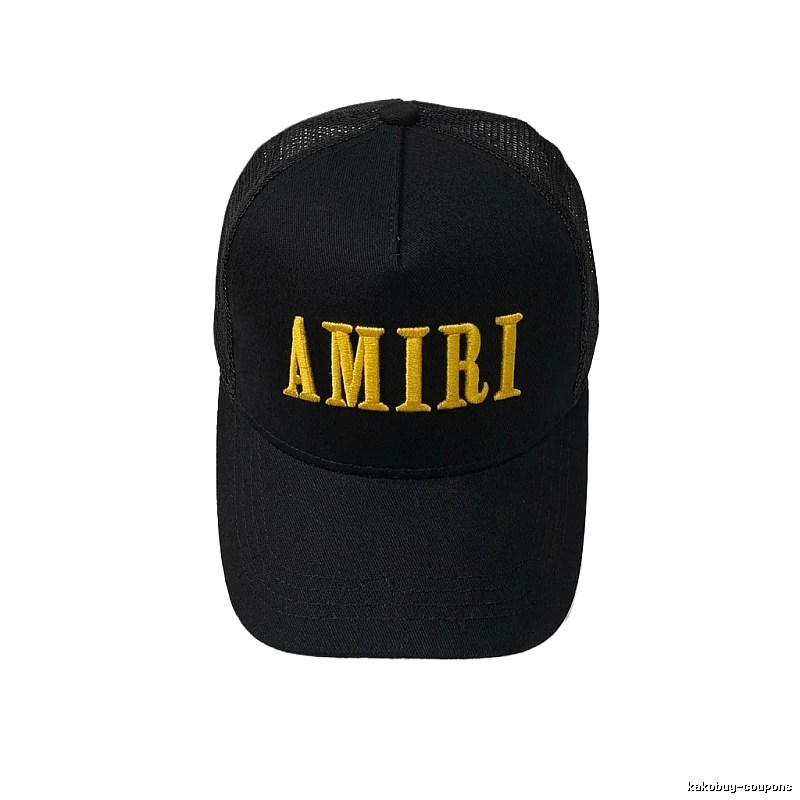AMIRI letter embroidery black cap
