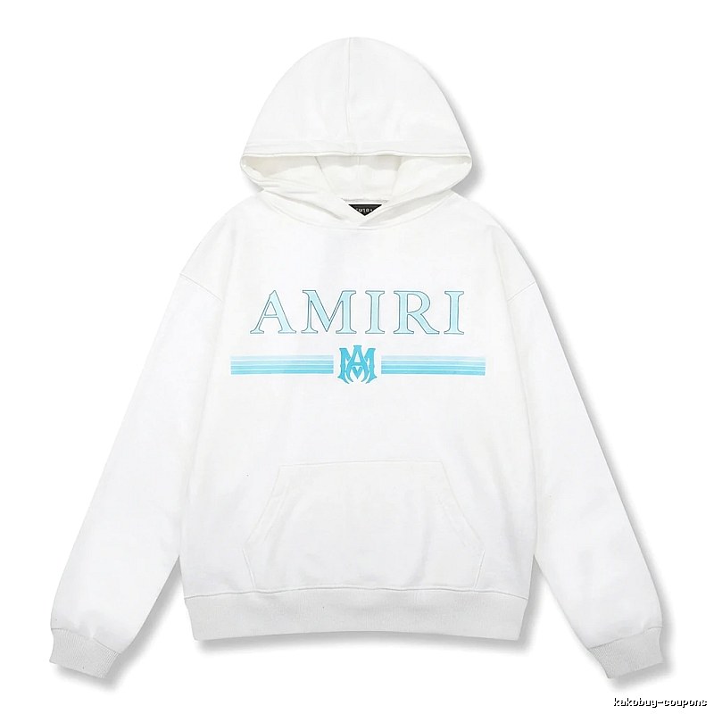 AMIRI letter - printed white hoodie