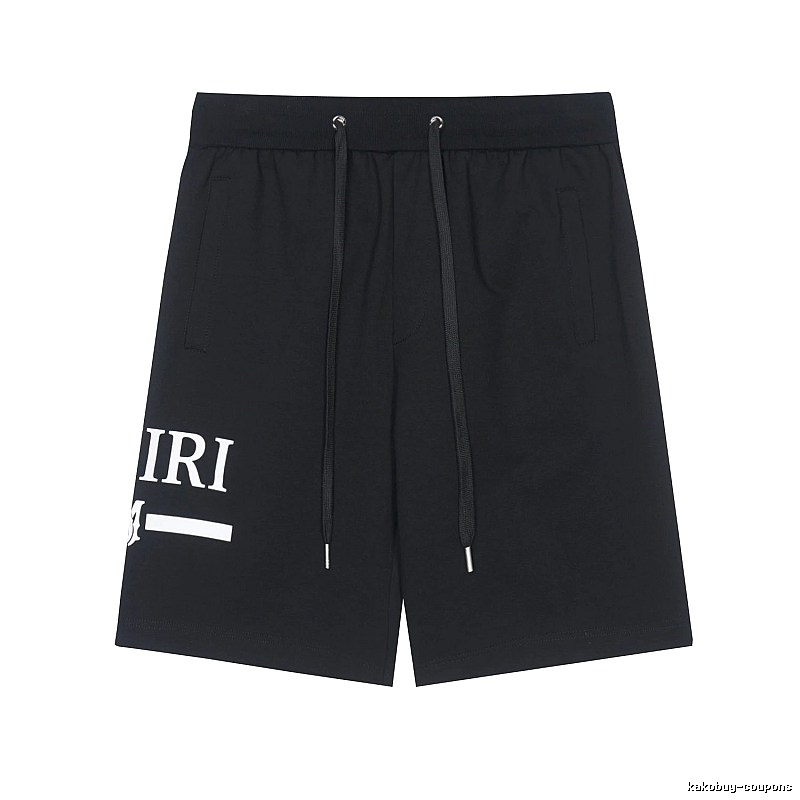 Amiri Logo Detail Logo shorts Black Casual Amiri with Relaxed Feel
