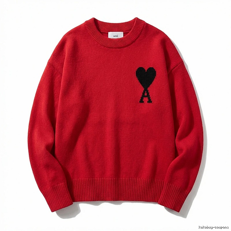 AMIRI Love Series Red Sweater
