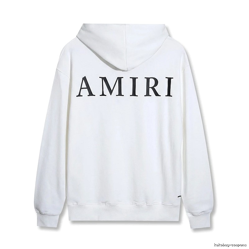AMIRI minimalist style white hoodie