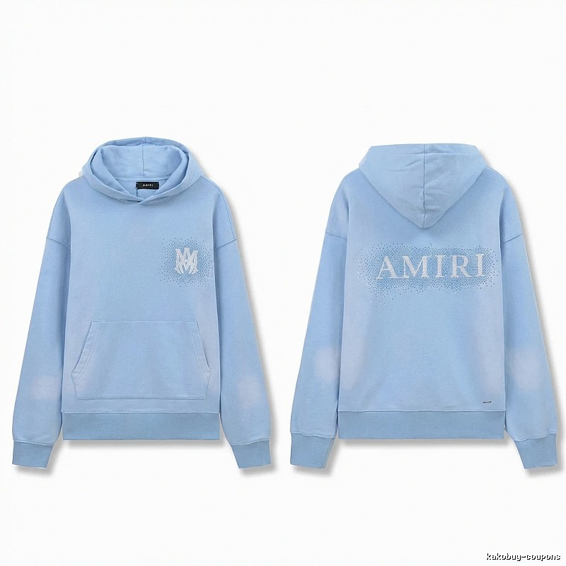 AMIRI Printed Leisure Style Light Blue Sweatshirt