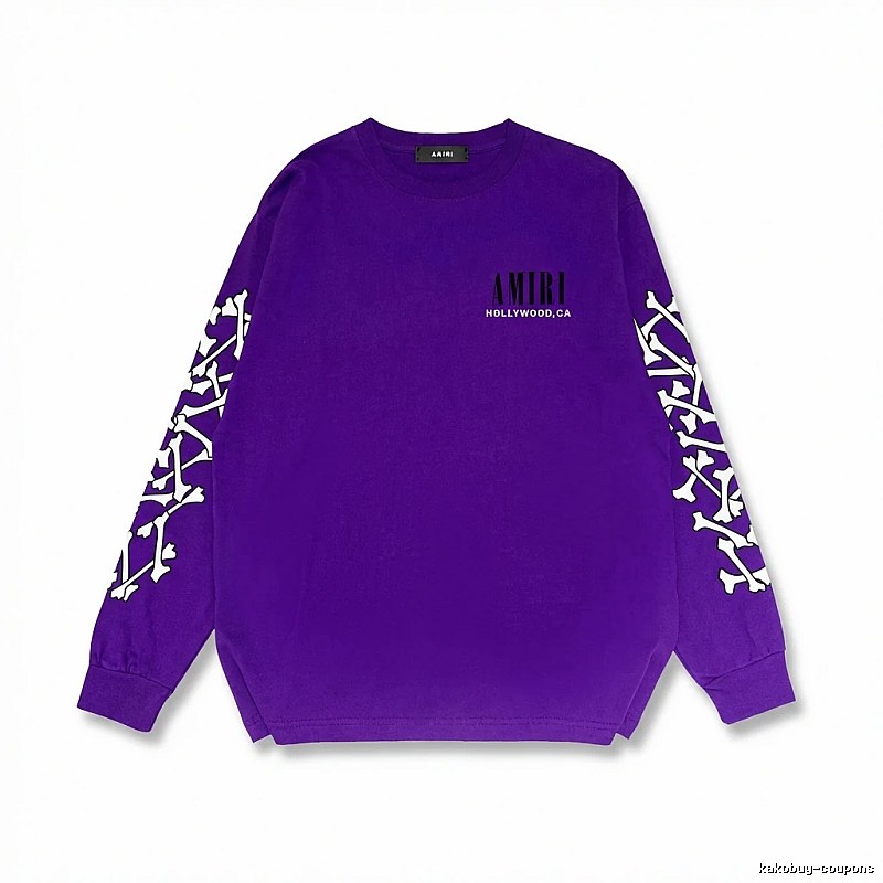 AMIRI purple sweatshirt with bone print