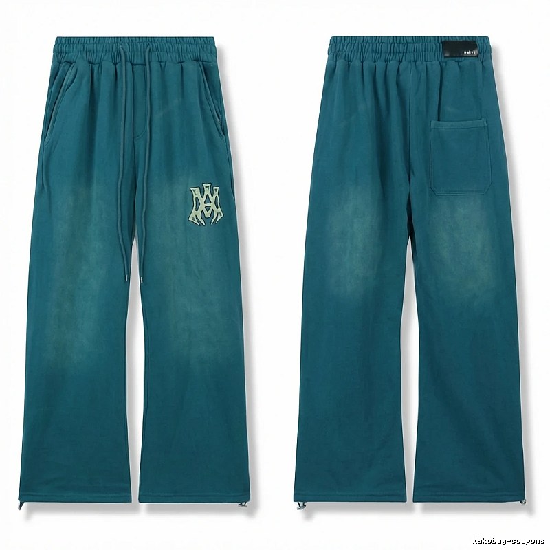 AMIRI retro-style dark green trousers