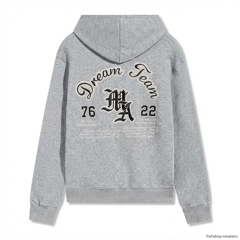 AMIRI Retro Style Grey Hoodie