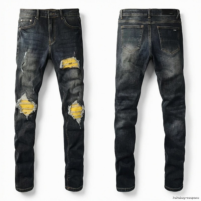 AMIRI Ripped Dark Jeans