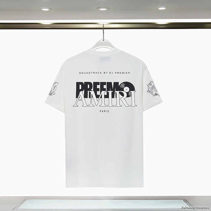 Amiri Sport Graphic T-shirt White Blue Amiri for Warm Weather