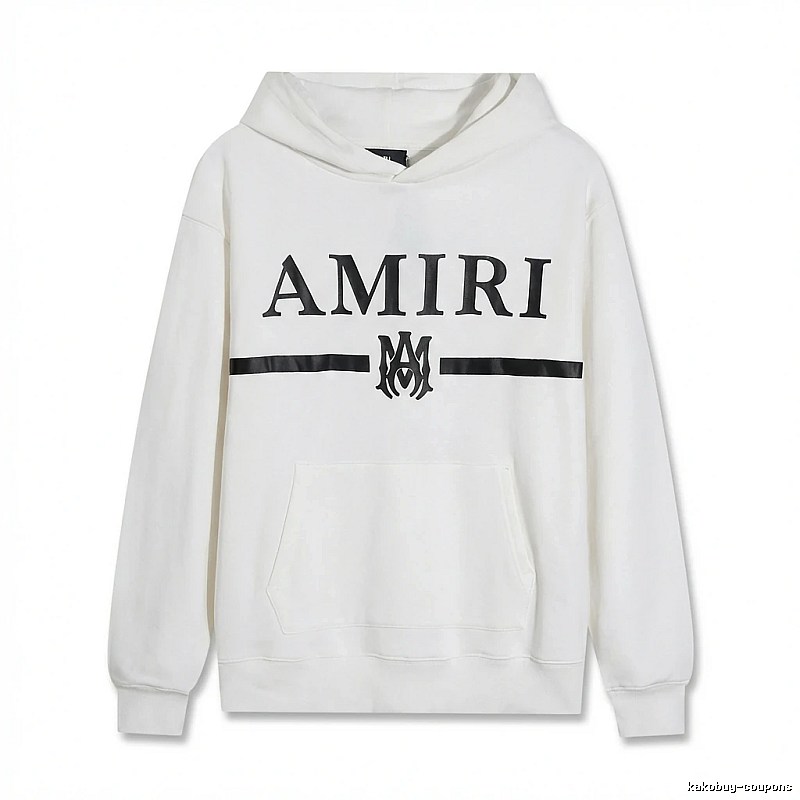 AMIRI Trendy Brand Letter Style White Hoodie