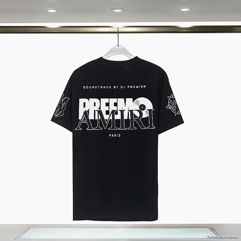Amiri Urban Graphic T-shirt White Blue Amiri with Casual Appeal