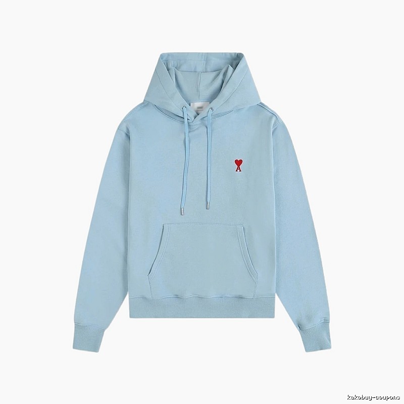 AMI's Light Blue Hoodie with a Simple and Lovely Style
