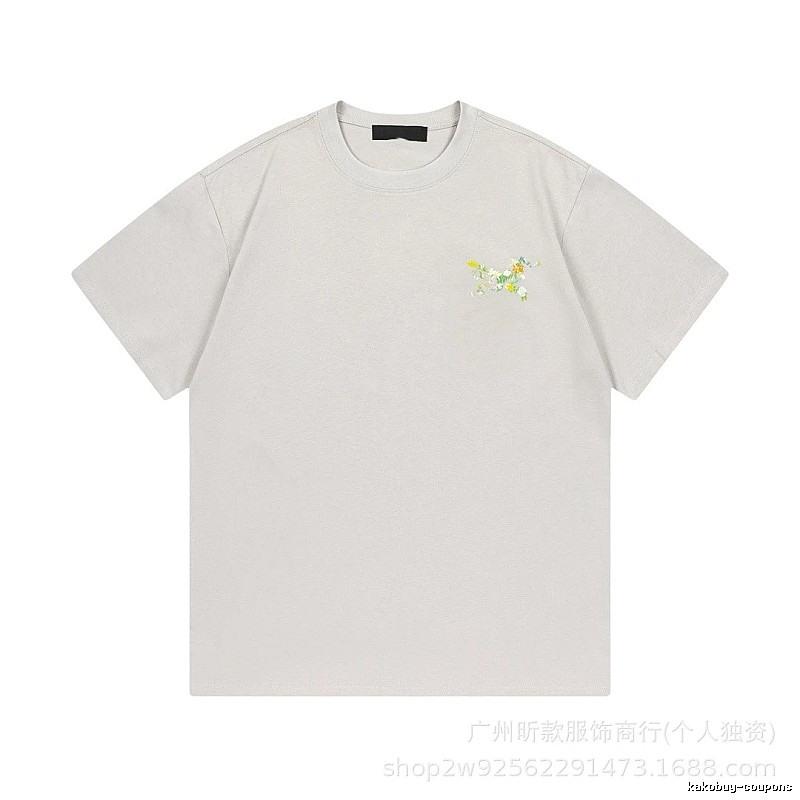 Arc'teryx Casual Light Grey Floral Short-sleeve T-shirt