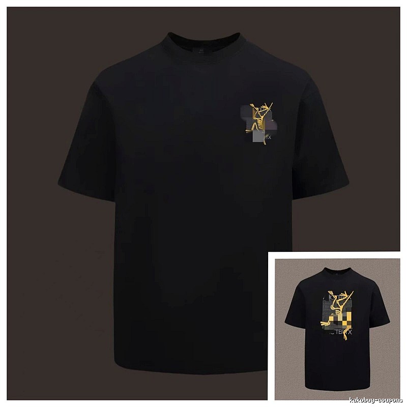 Arc'teryx Printed Functional Style Black Short Sleeve T-Shirt