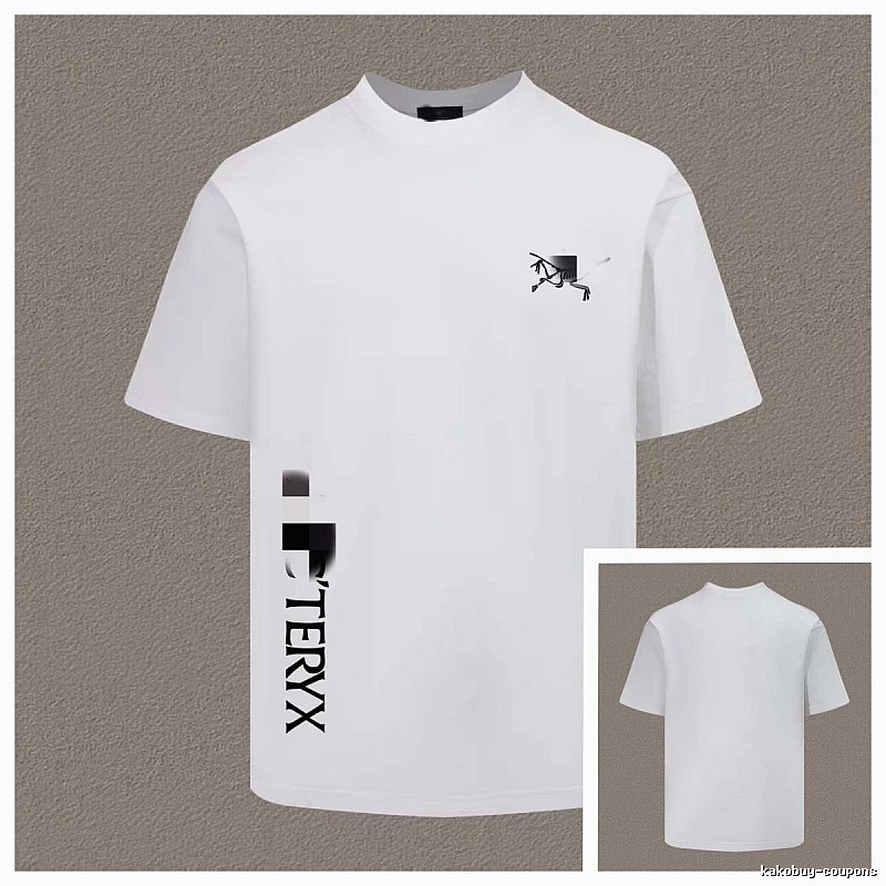 Arc'teryx Printed Outdoor Style White T-Shirt