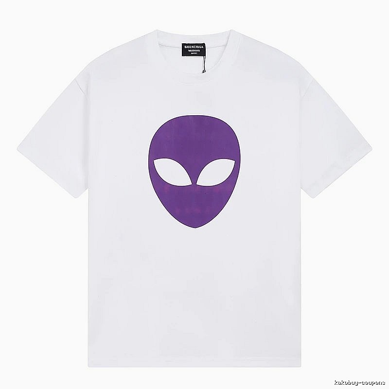 Balenciaga Alien Print White T-shirt