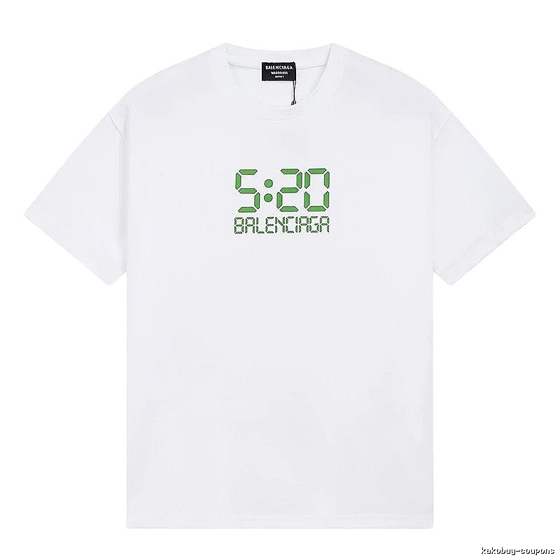 Balenciaga digital-style white T-shirt