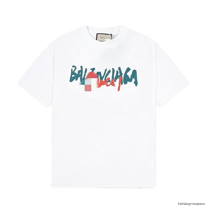 Balenciaga Graffiti Street Style White T-Shirt