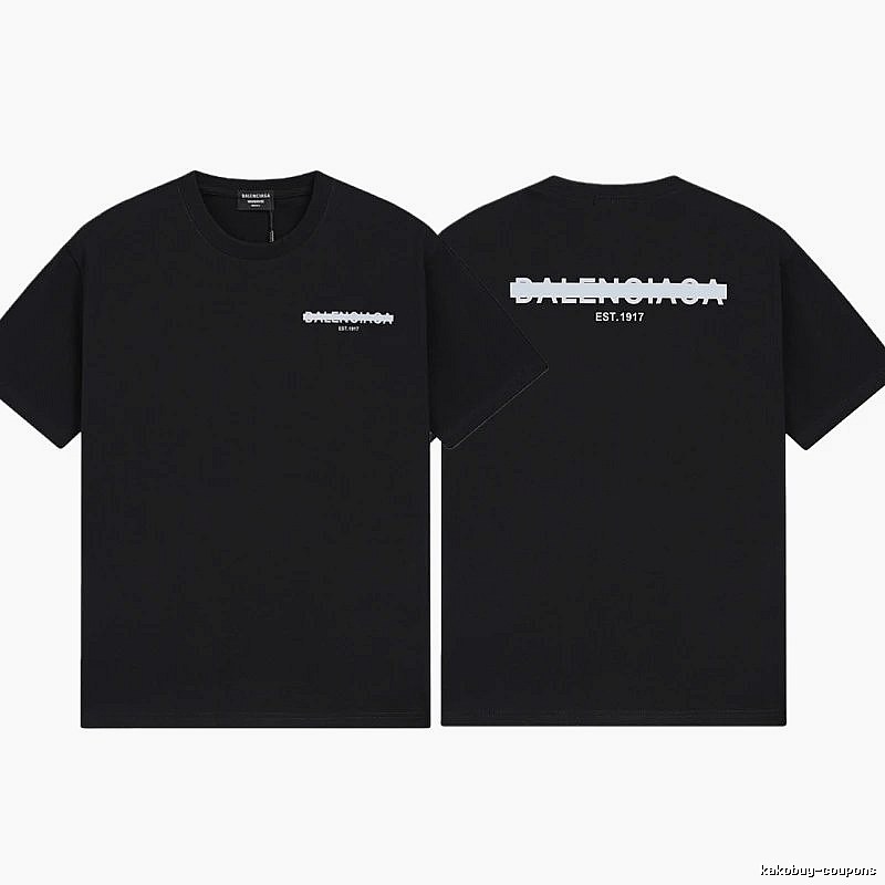 Balenciaga LOGO Printed Street Style Black T-shirt