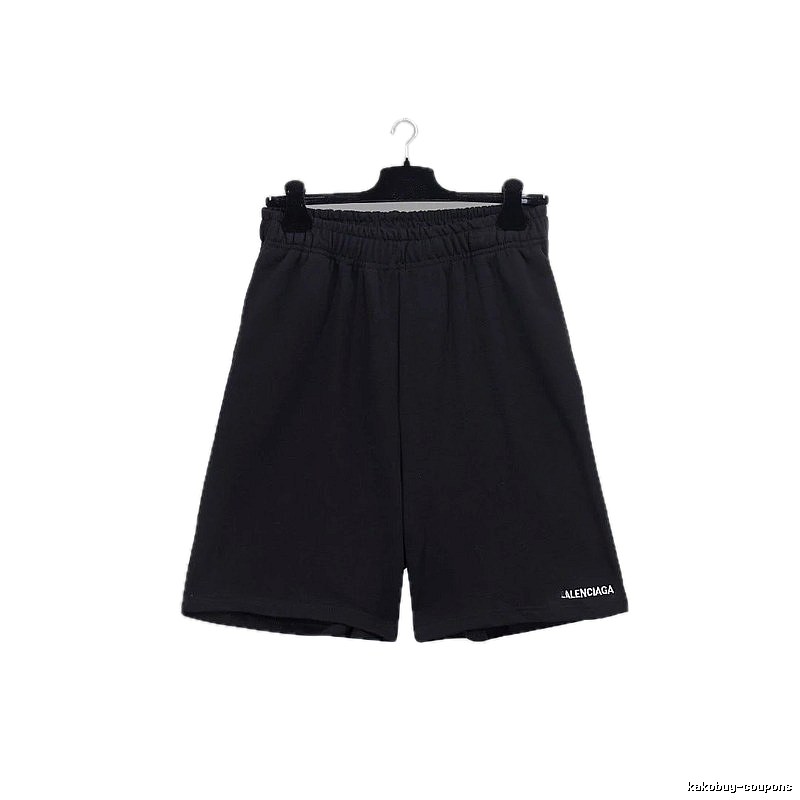 Balenciaga minimalist style black shorts