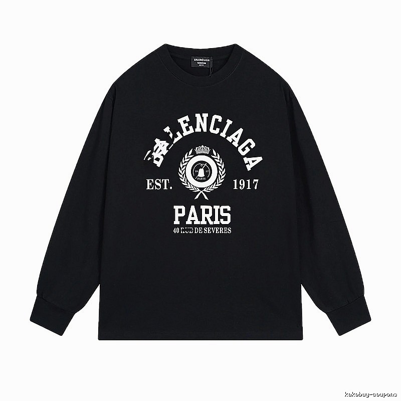 Balenciaga retro black long-sleeve