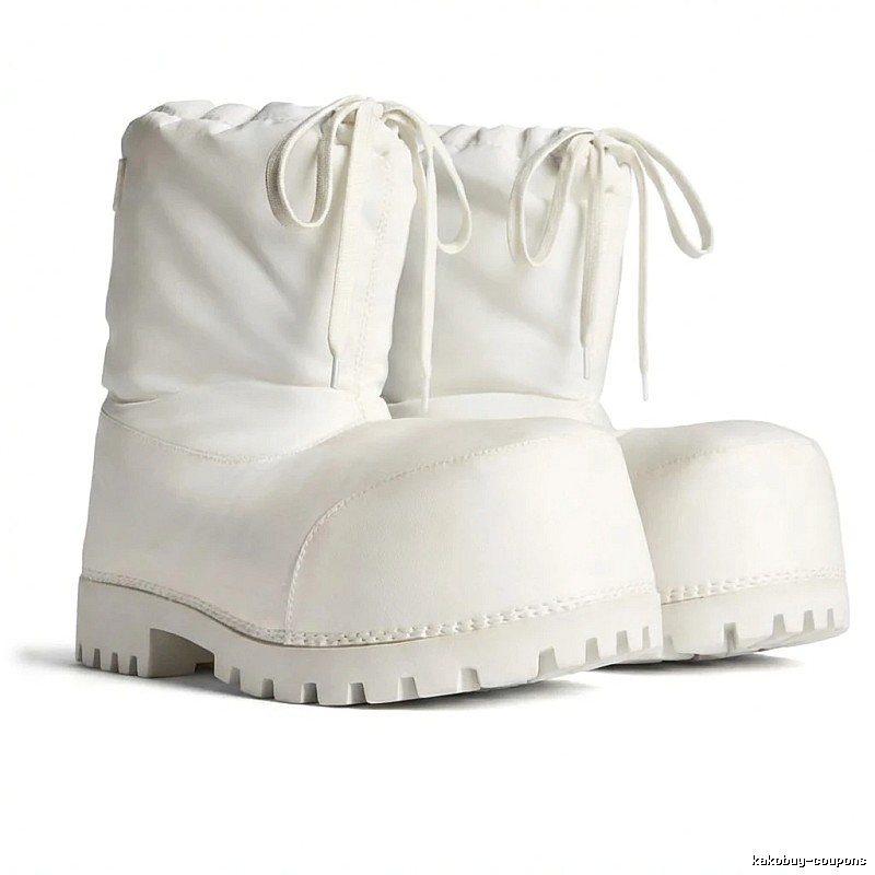 Balenciaga retro-style white boots