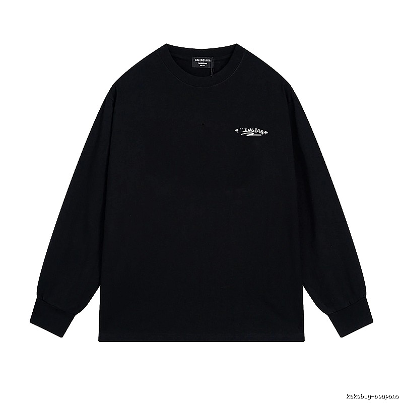 Balenciaga simple style black long-sleeved shirt